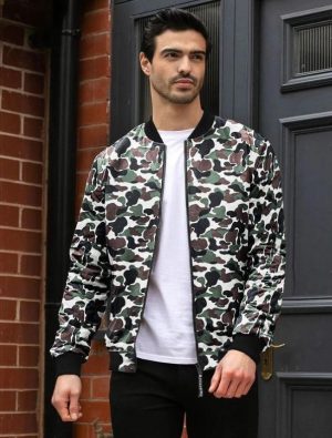 Leather Camouflage Jacket