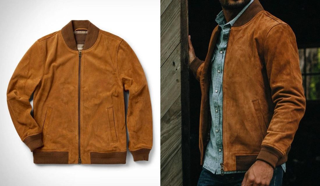 suede bomber jacket