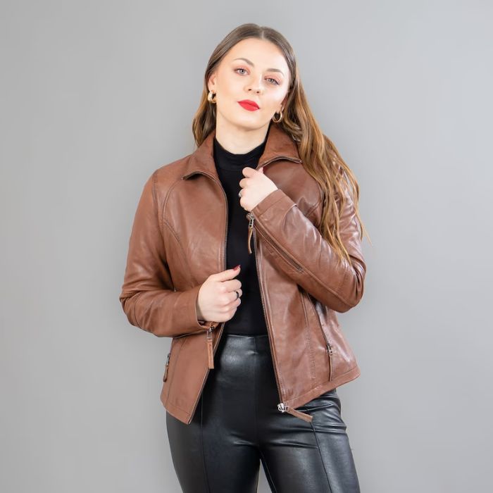 Dark Brown Leather Jacket Women | A Fashion Statement