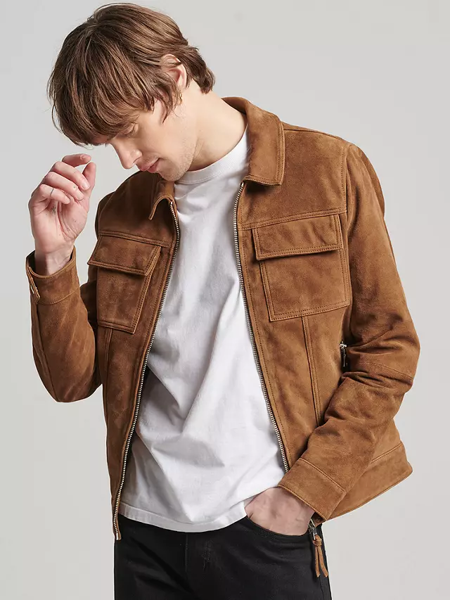 Suede Jacket Men's