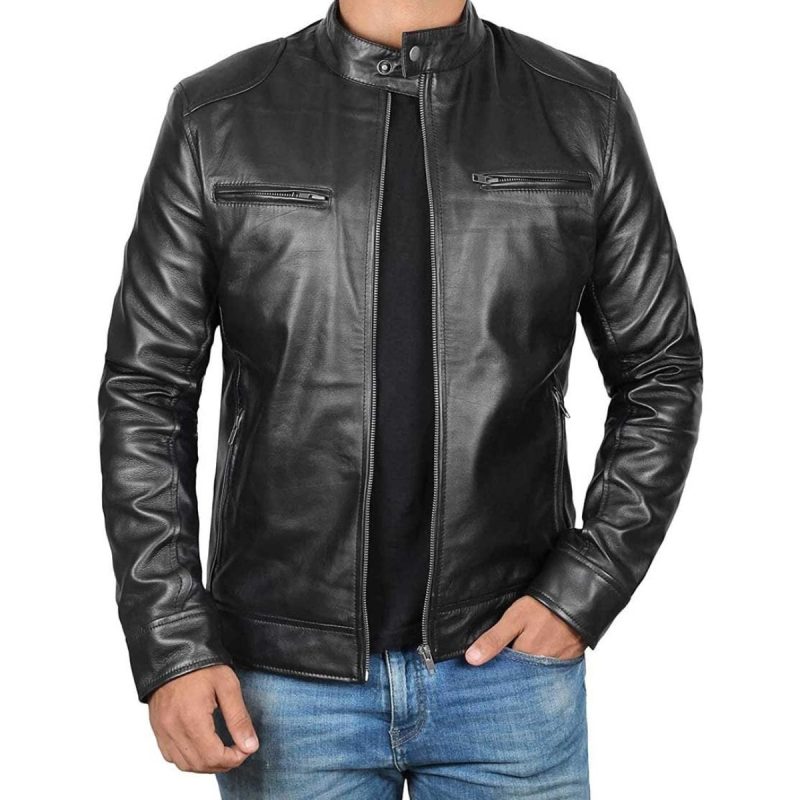 Genuine Black Leather Jacket
