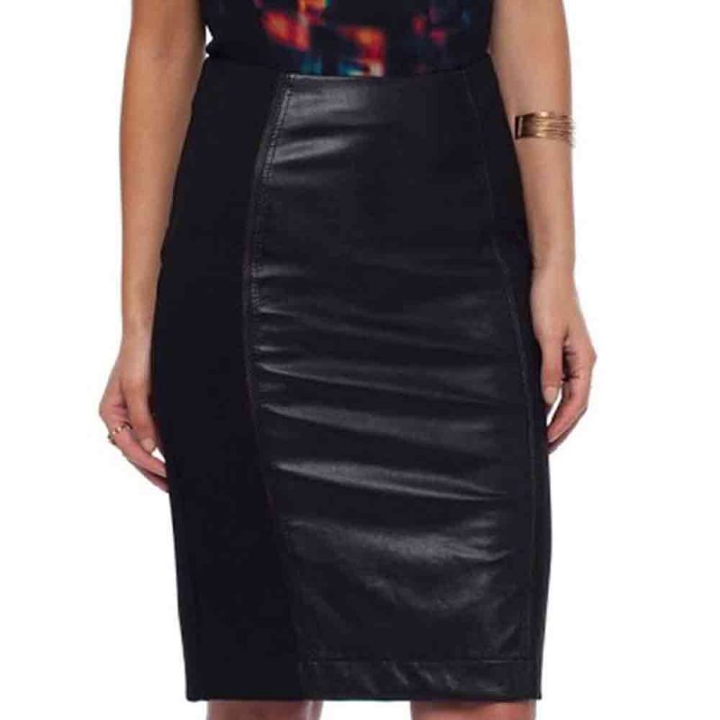 Midi Leather Skirts