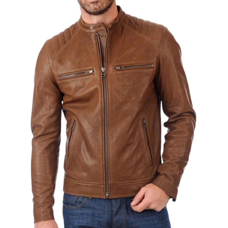 Mocha Men’s Leather Jackets