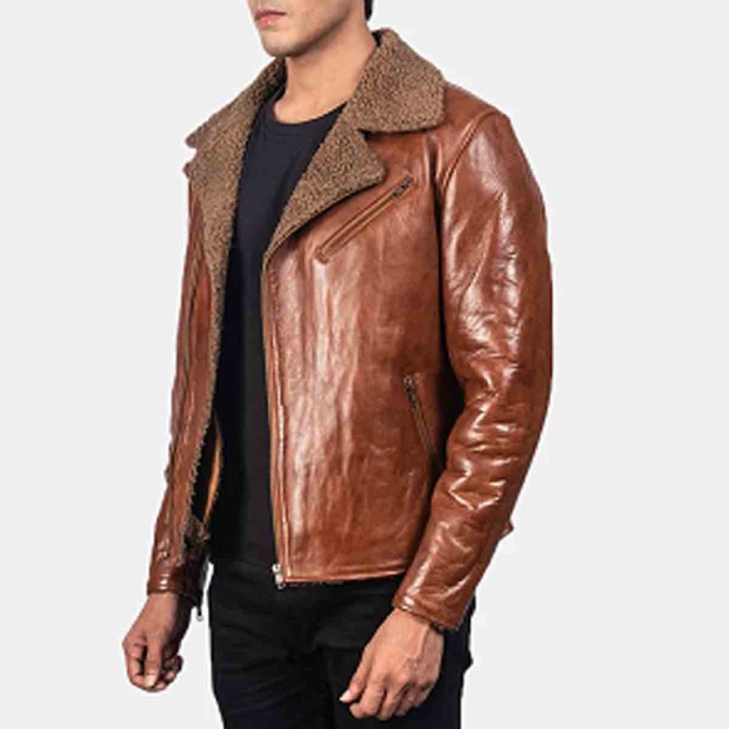 Shearling Brown Leather Jacket