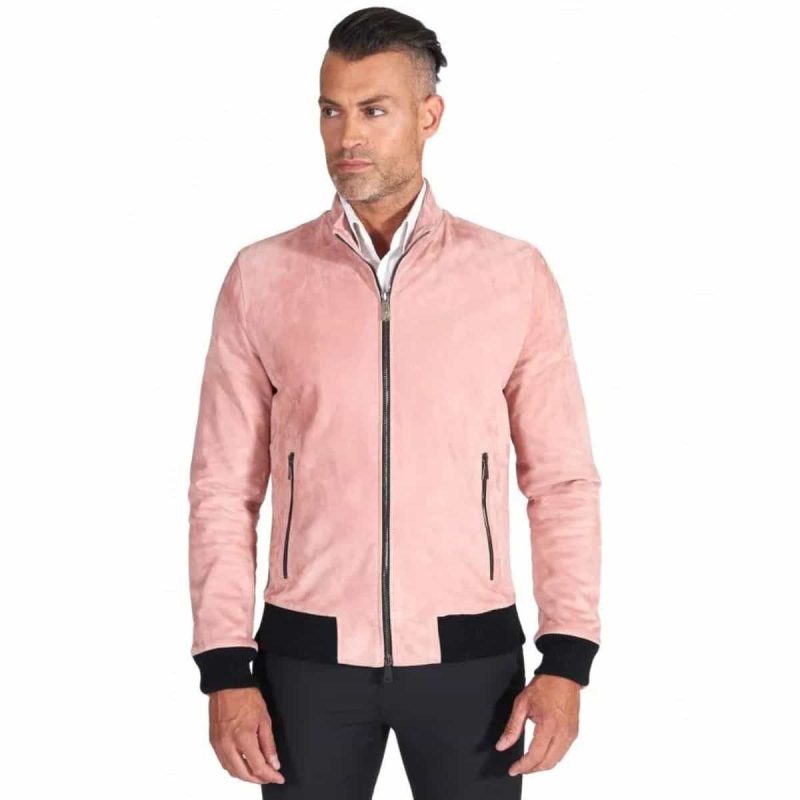 Valstar Pink Suede Leather Jacket