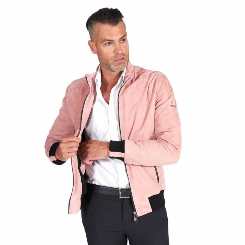 Valstar Pink Suede Leather Jacket