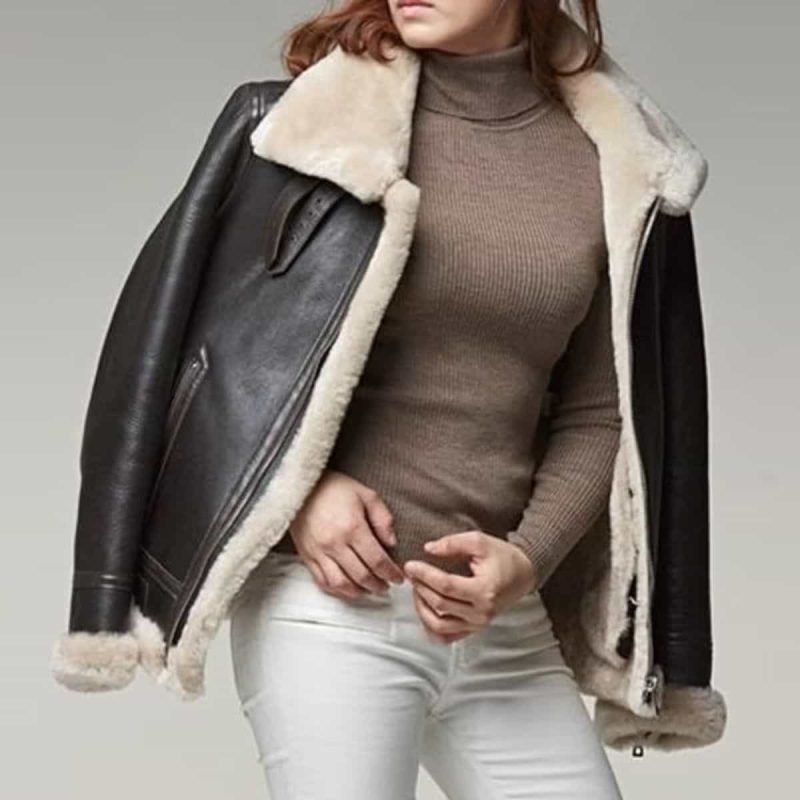 Aviator Women Real Shearling Jacket
