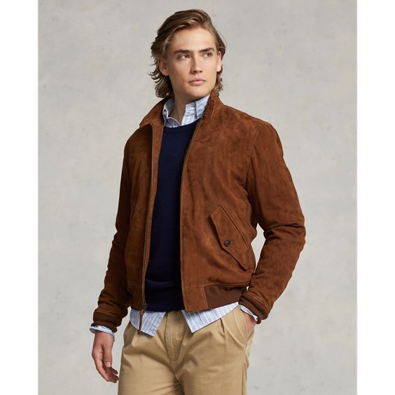 Suede Bomber Jacket