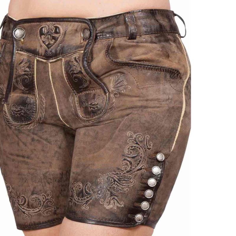 Alpine Belle Leather Shorts for Women