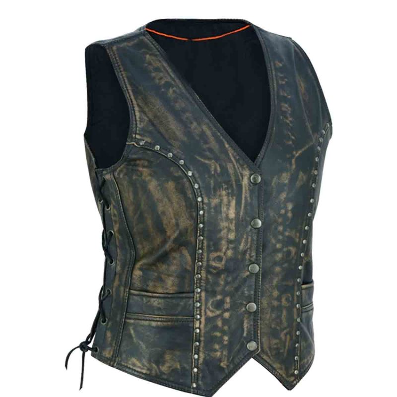 Bella Leather Fashion Vest
