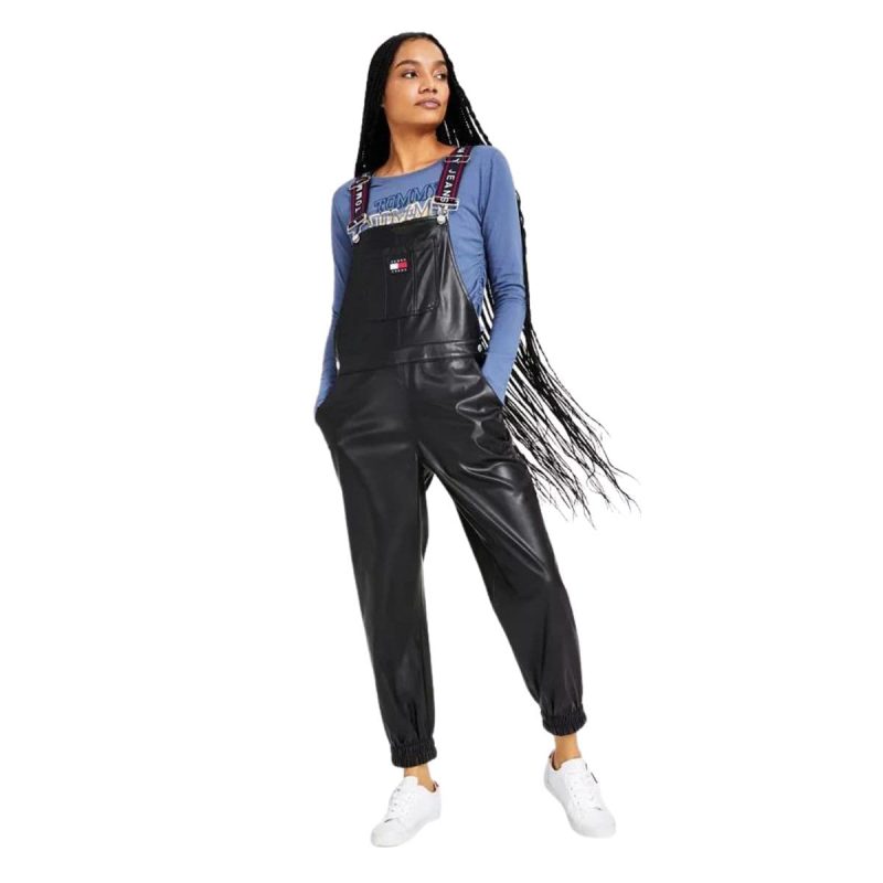 Comfy Fit Women’s Leather Overalls