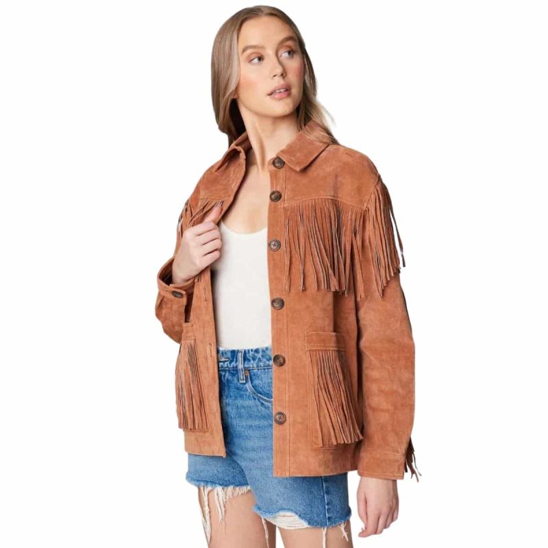 Fringes Classical Suede Leather Jacket