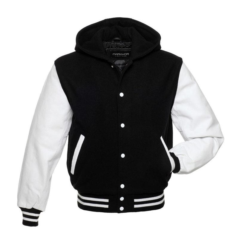 Hybrid Black & White Varsity Jacket