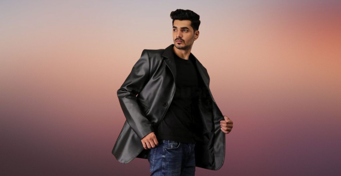 Leather Blazer For Men