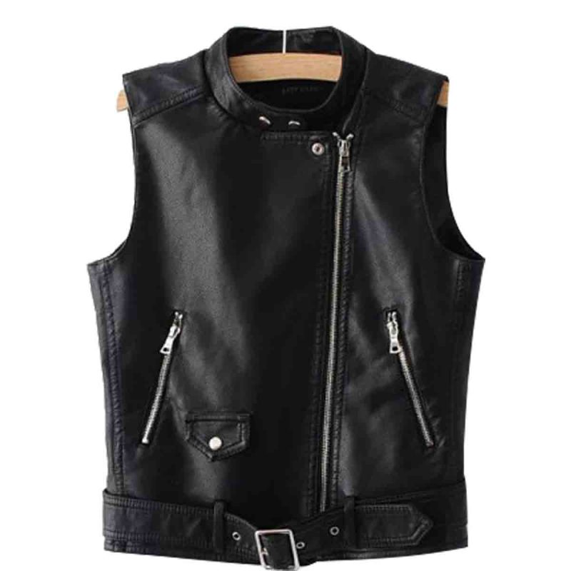 Luxe Leather Women Vest
