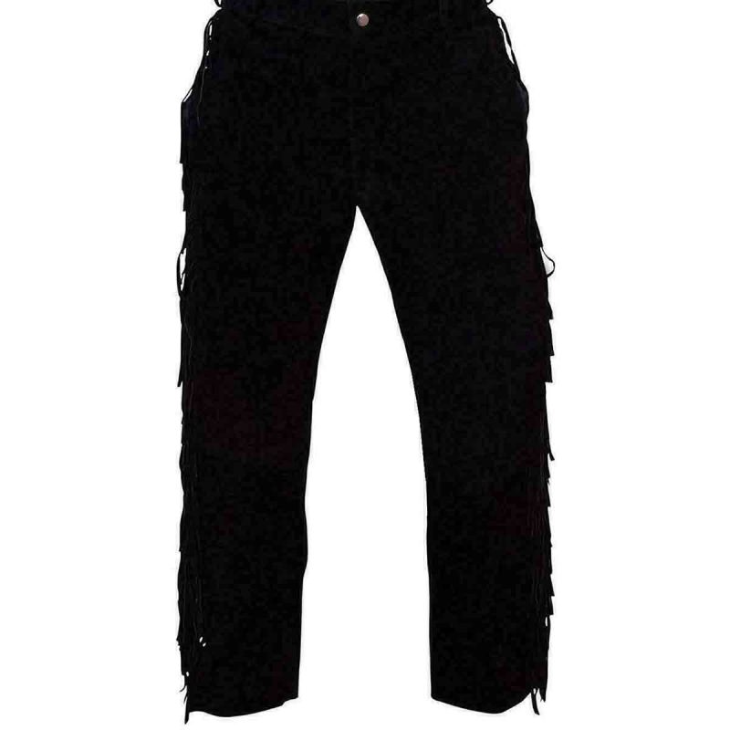 Native Black Leather Pants