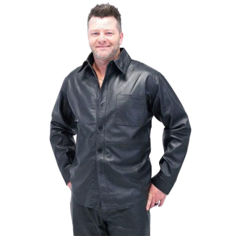 Roadmaster Leather Motorcycle Shirt