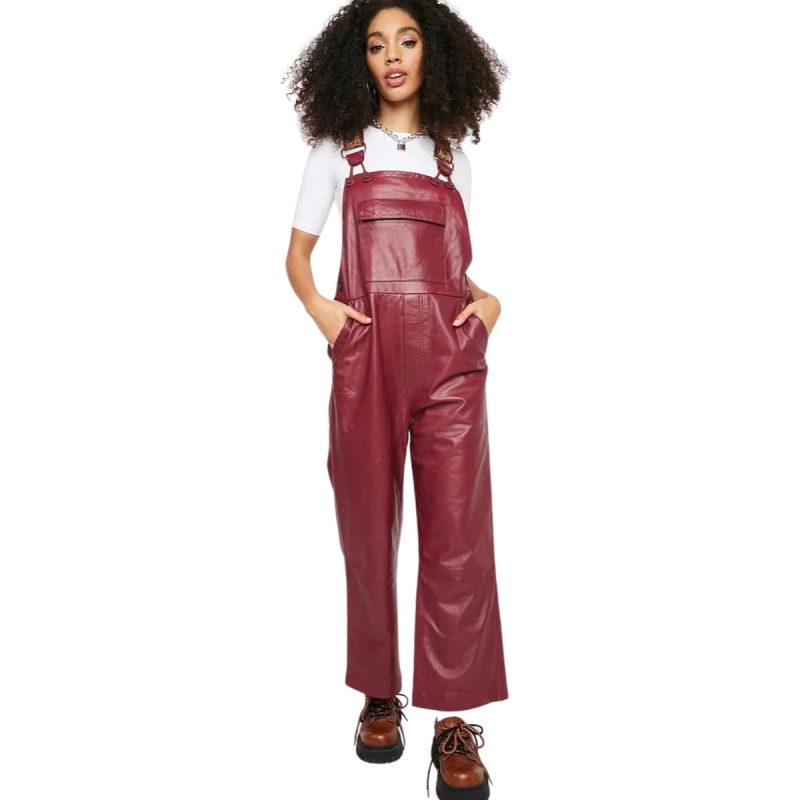 Scarlet Siren Leather Overalls for Women