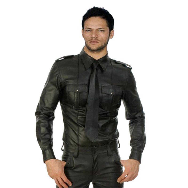 Supreme Vibe Men’s Leather Shirt