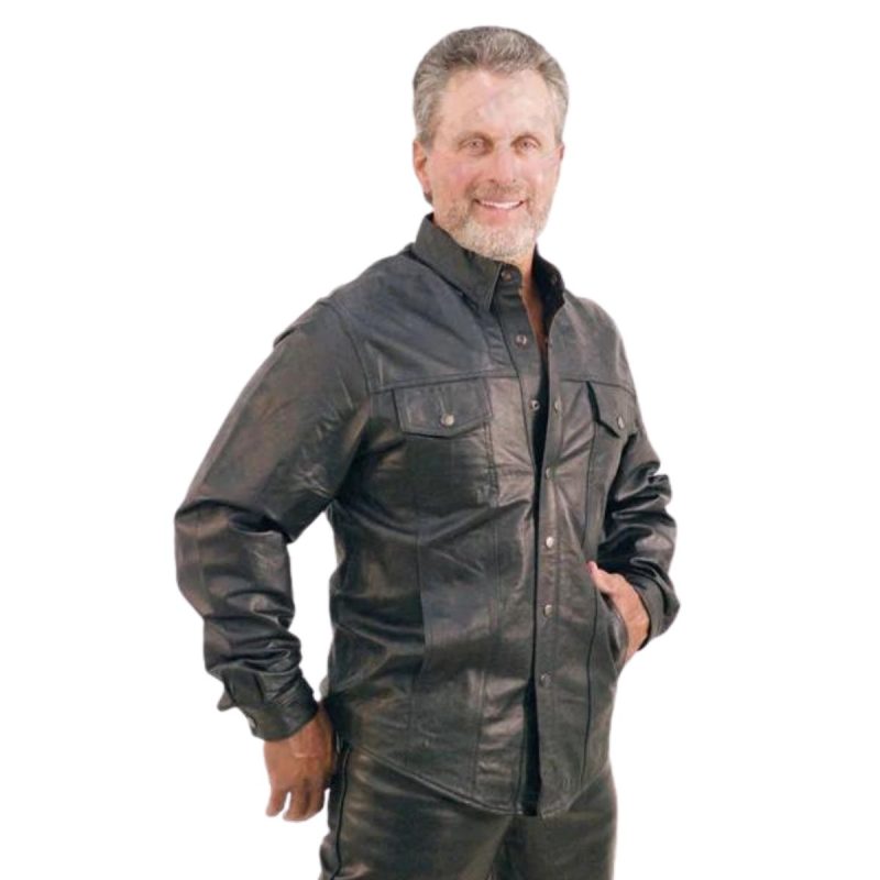 Swagger Men’s Leather Shirts