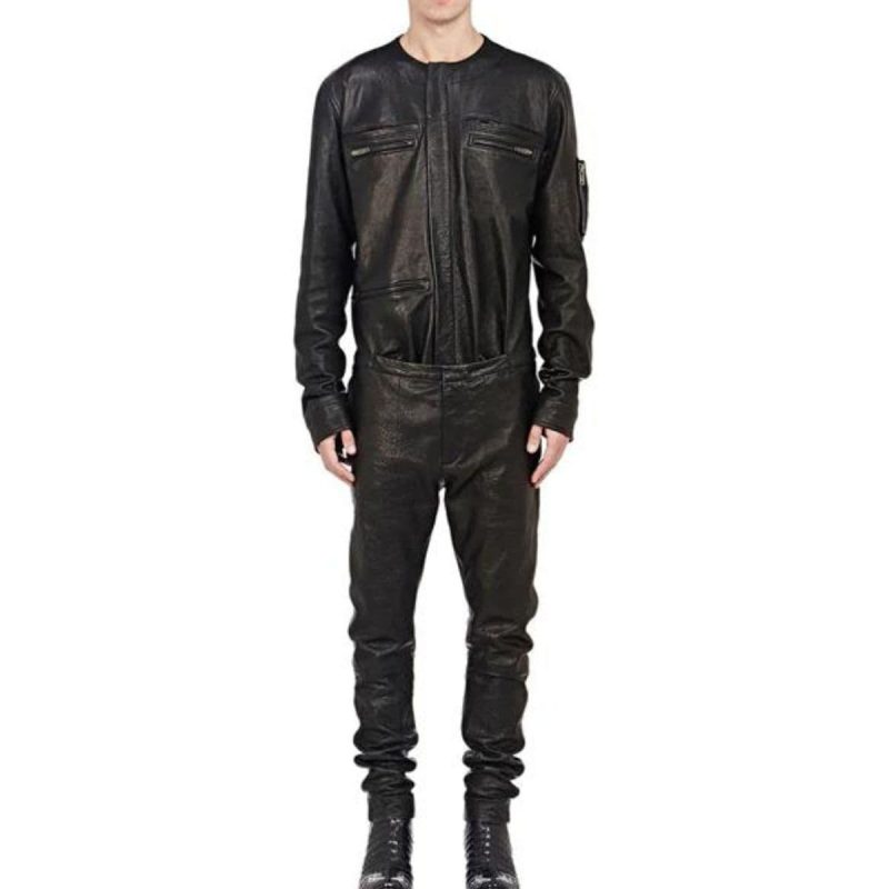 Urban Chic Men’s Leather Overalls