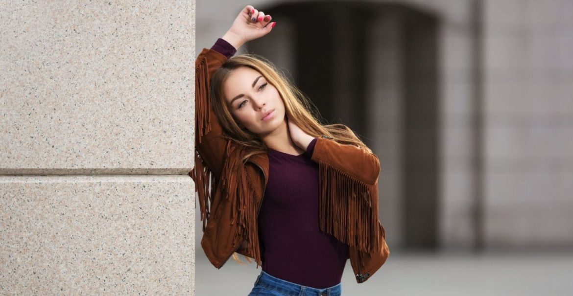 Women's Suede Fringe Jacket