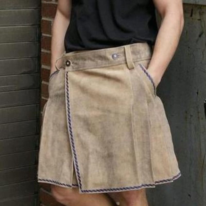 Alpine Bavarian Leather Kilt