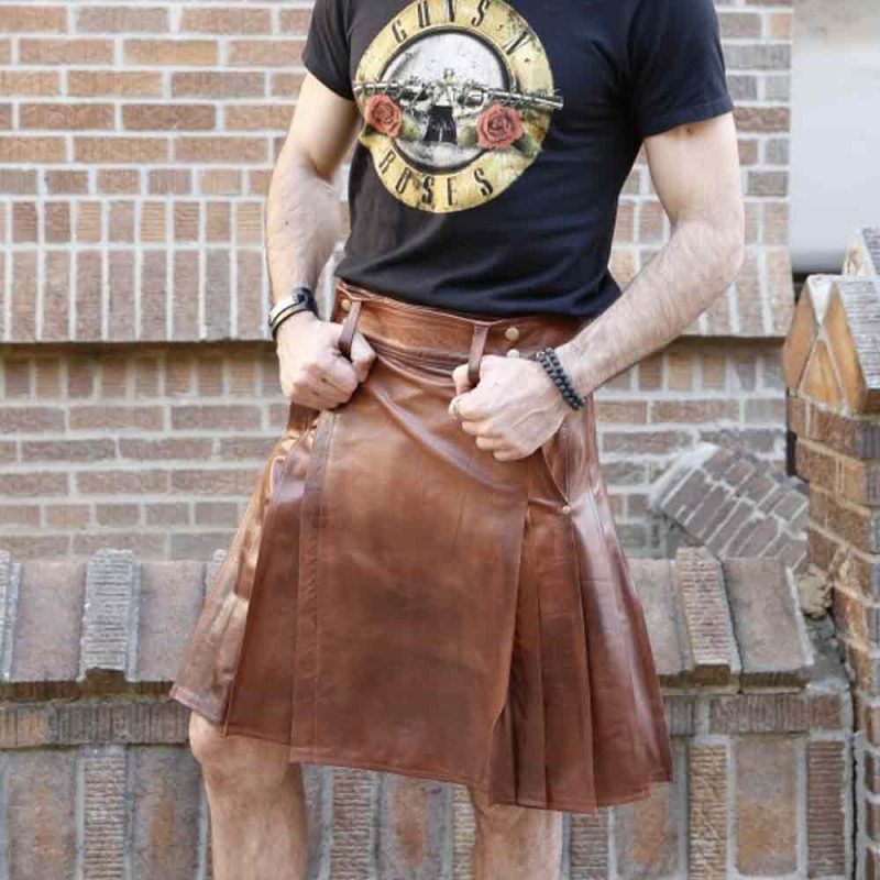 Cowhide Leather Kilt