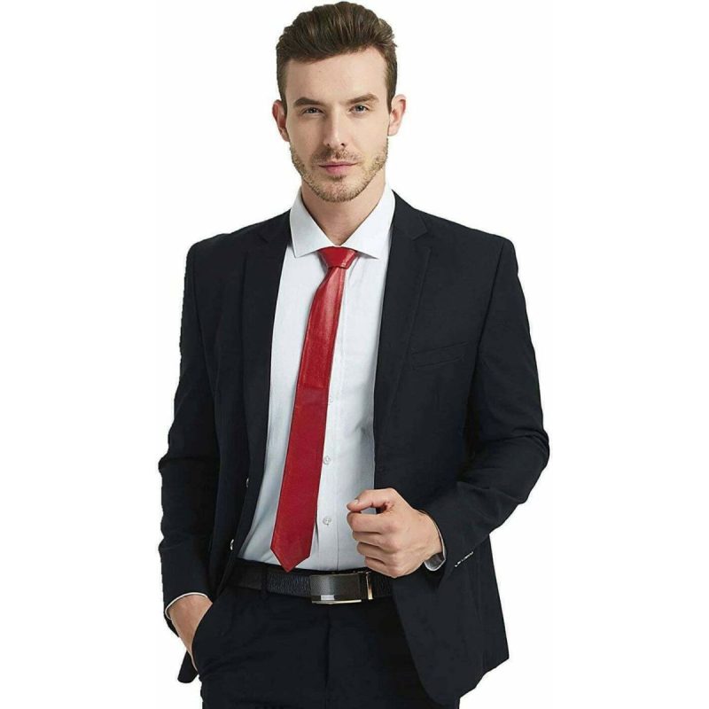 Custom Designer Leather Tie