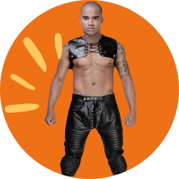 Dazzling Leather Cowboy Chaps