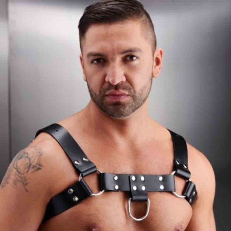 Leather Chest Harness Suspender