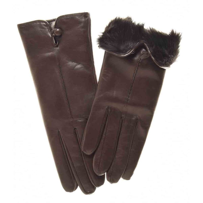 Leather Fur Lined Gloves