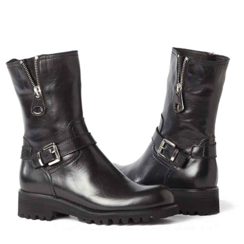 Motorbike Chopper Leather Boots