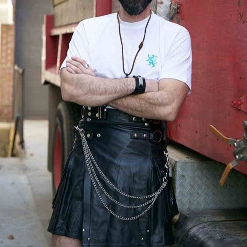Provocative Appeal Leather Kilt