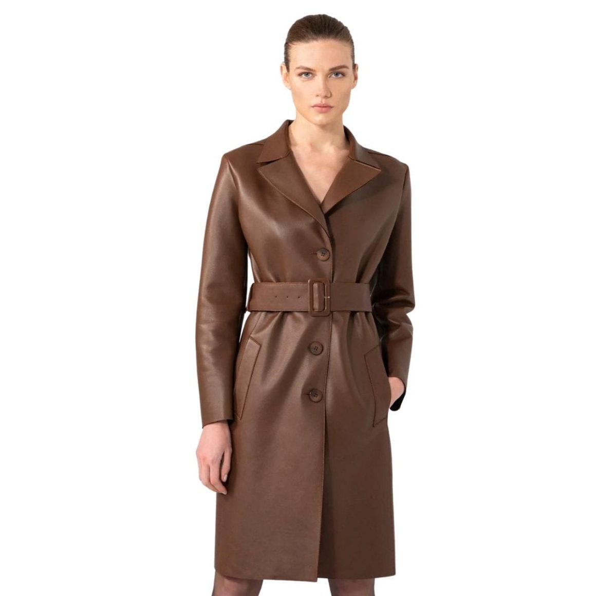 Ember Leather Women’s Moto coat