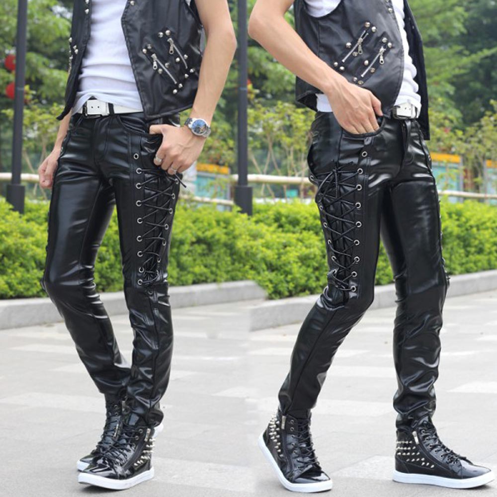 Lace Up Ambition Leather Pants