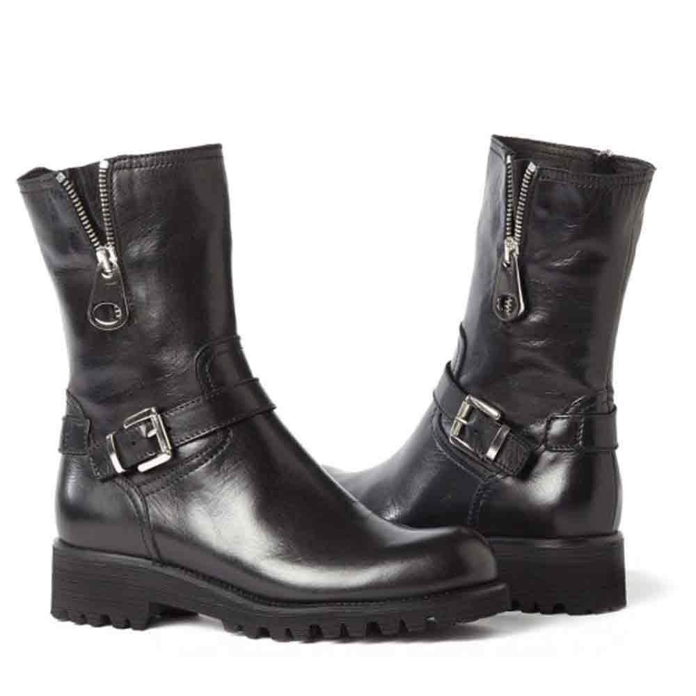 Motorbike Chopper Leather Boots