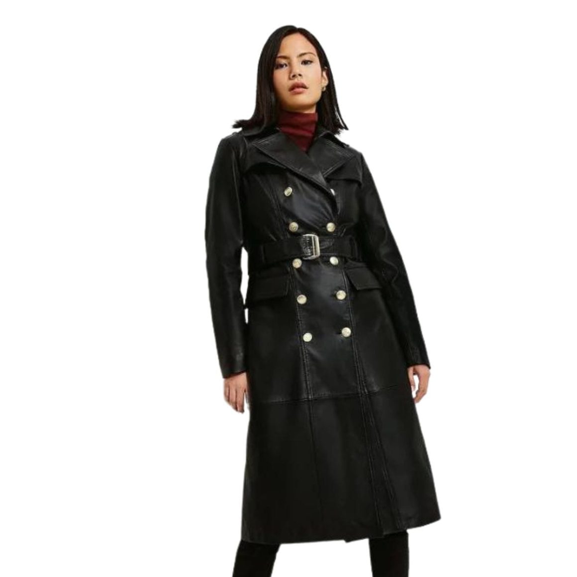 Aurora Leather Coat