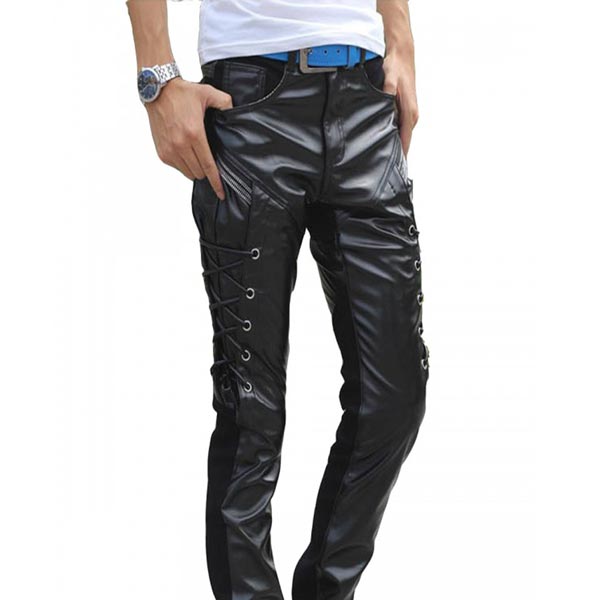 Lace Up Ambition Leather Pants