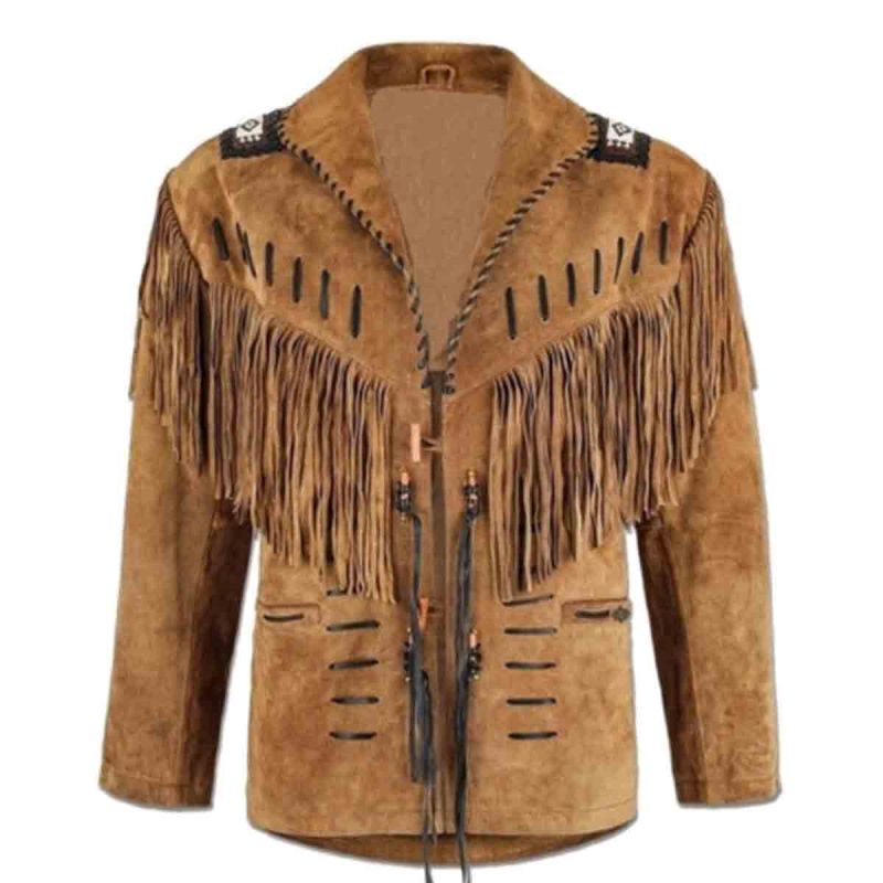 Tawny Suede Western Fringe Jacket
