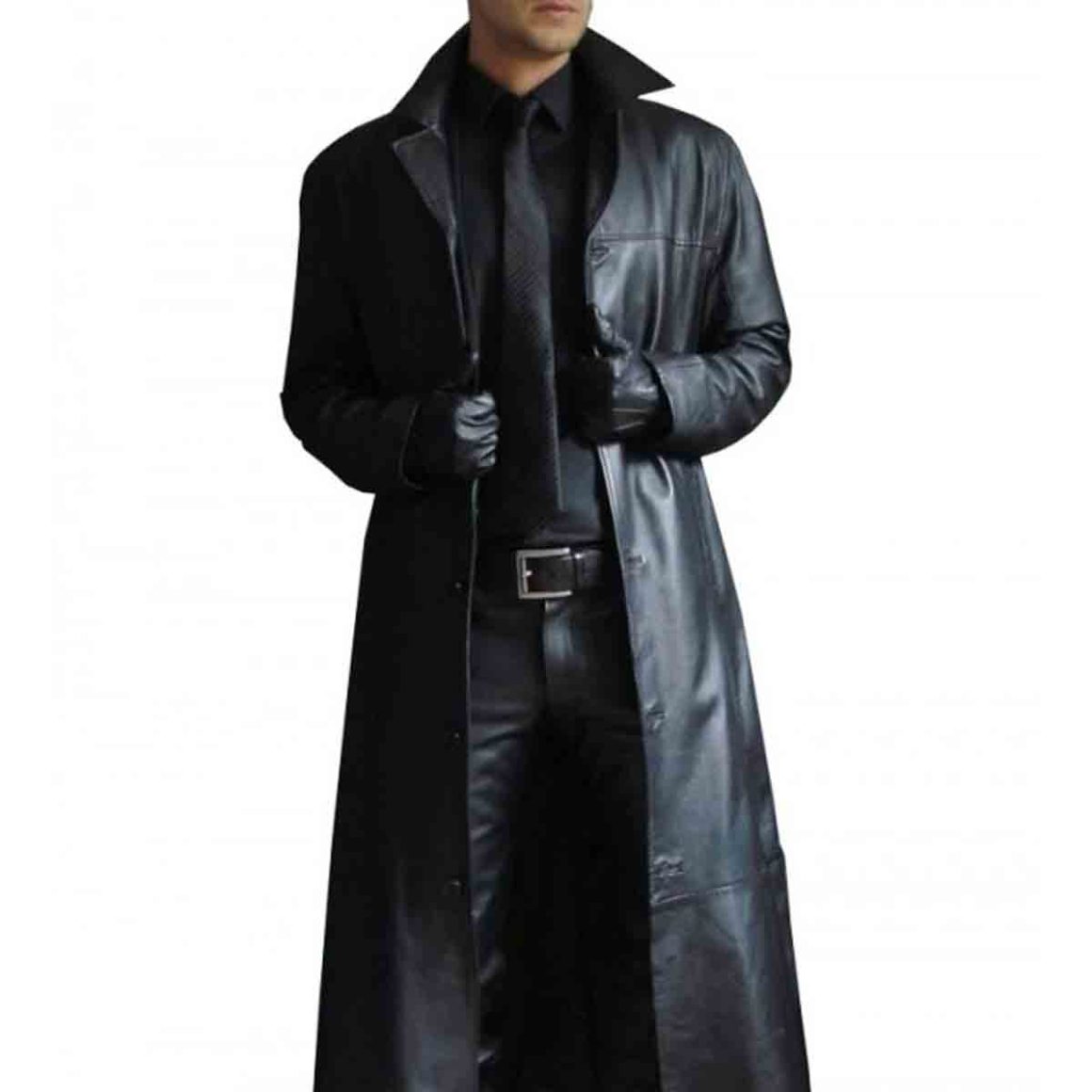 Violent Rainfall Leather Coat