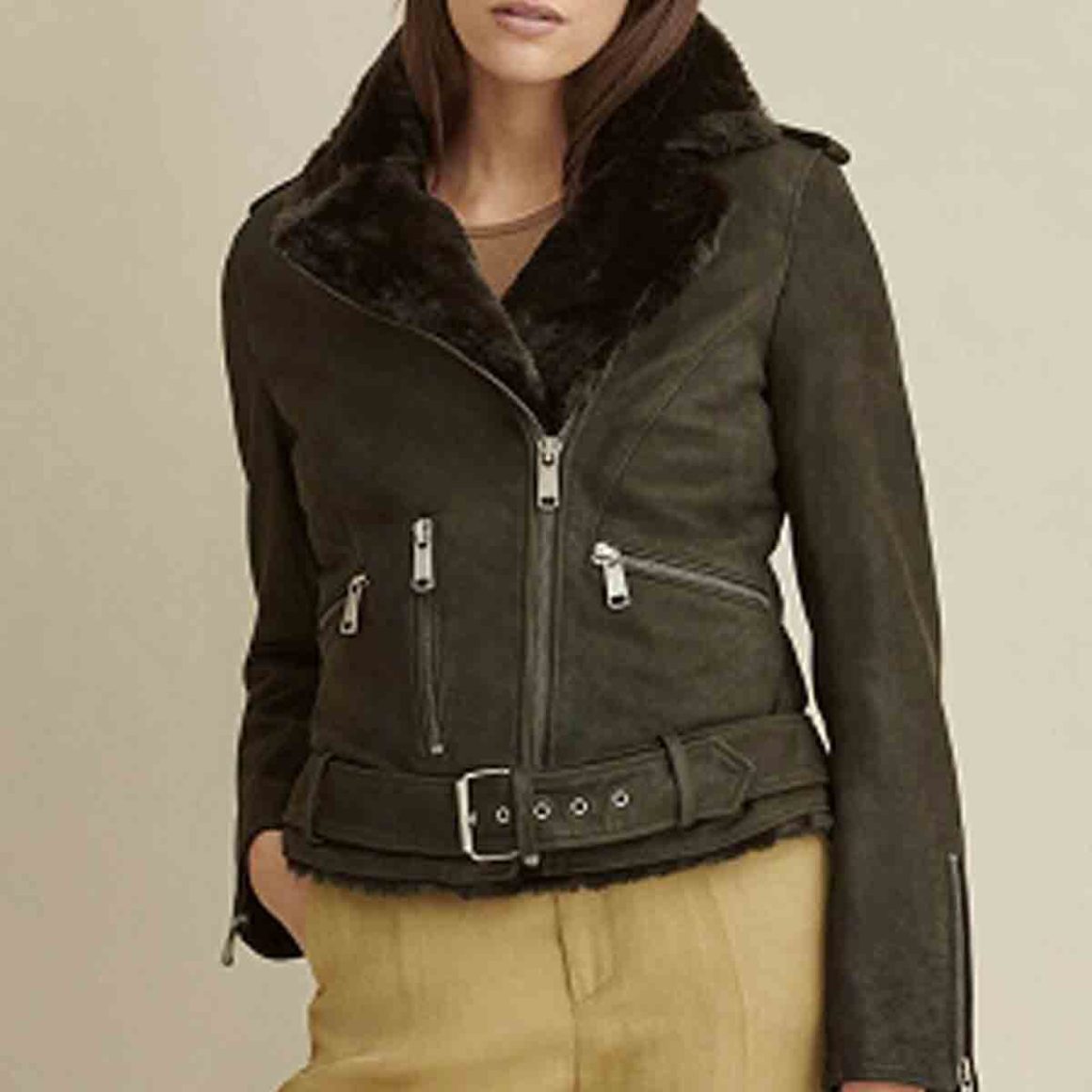 Mystique Fur Leather Jacket