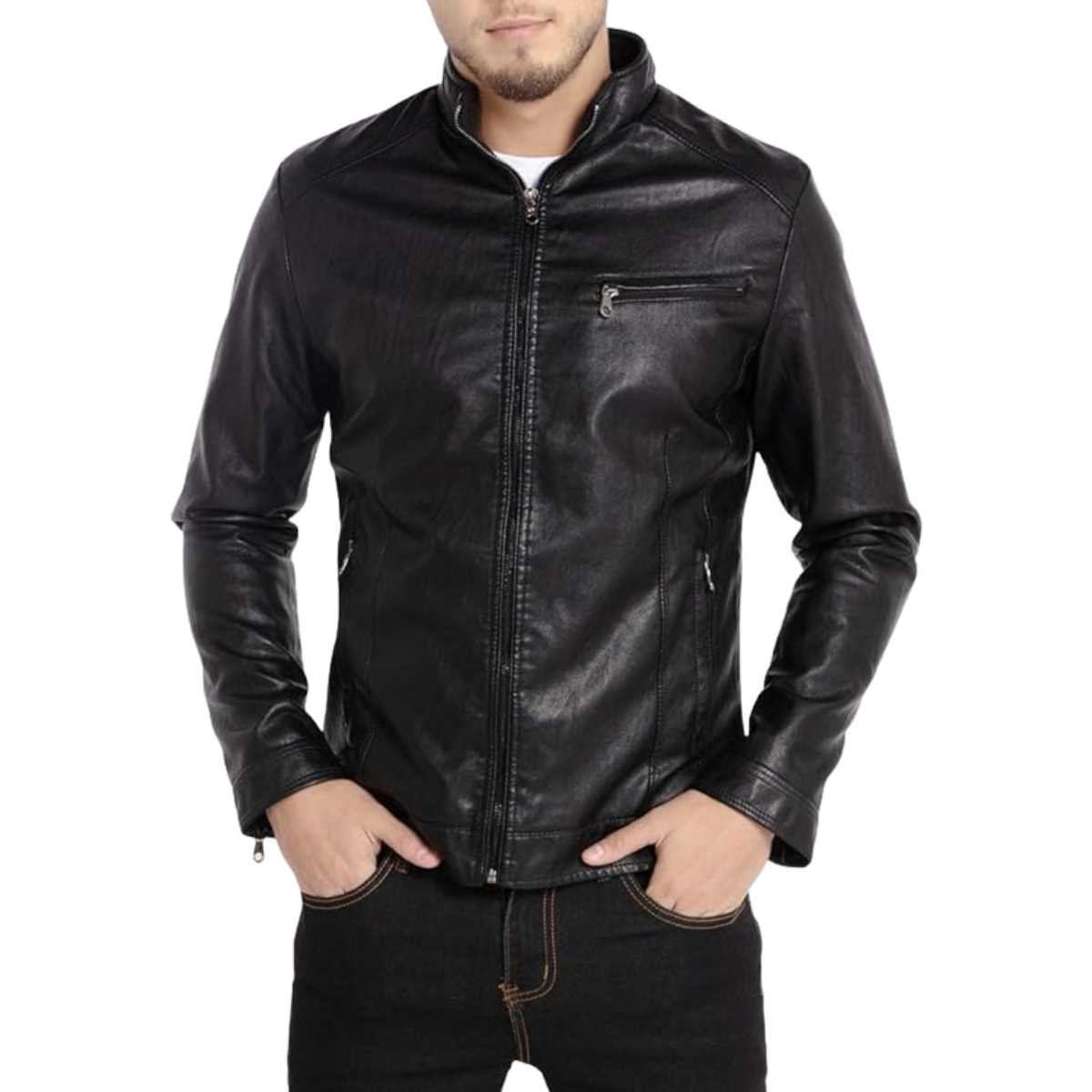 Manhattan Men Leather Jacket