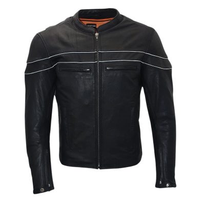 Velocity Mens Leather Jacket