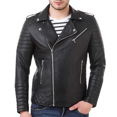 buy Daredevil Mens Leather Moto Jacket