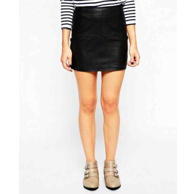 Seductive Shadows Leather Mini Skirt