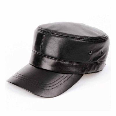 Stern Discipline Leather Peaked Cap