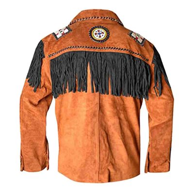 mens western leather jacket