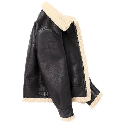 Men's Real Leather Fur Jacket