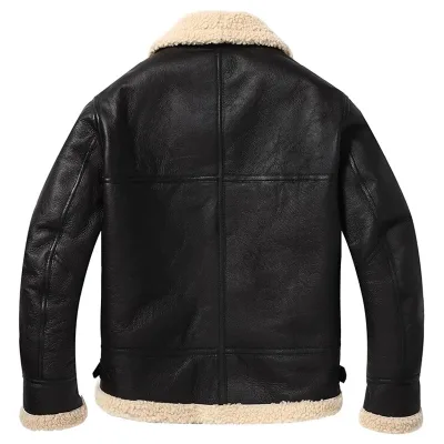Men's Real Leather Fur Jacket